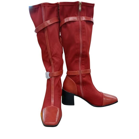 Journee Women's TruComfort Foam Wide Calf Gaibree Boots Red, 7.5, New with box - Picture 1 of 6